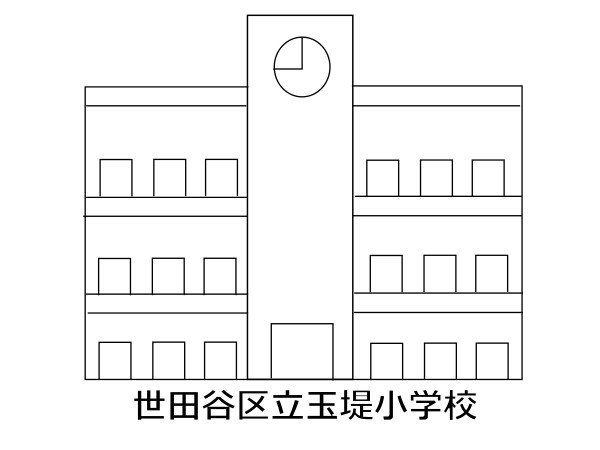 ���ӊ� ���c�J�旧�ʒ珬�w�Z �k��7���B 500m