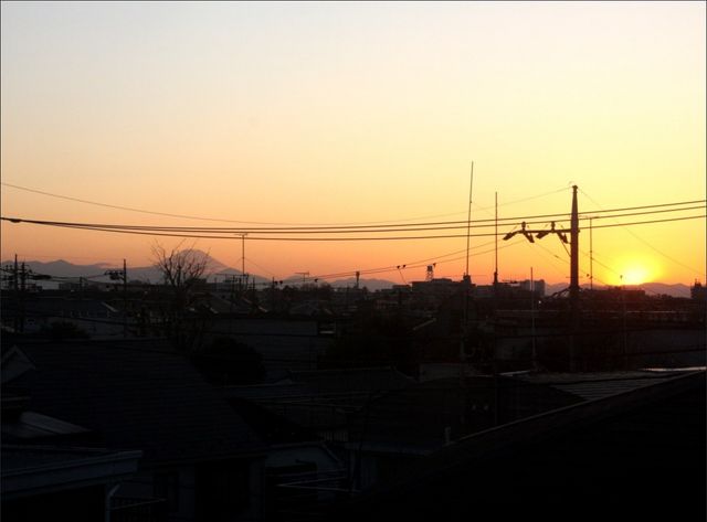 その他 ロフトから夕暮れの風景になんと富士山を眺めることのできる物件です。