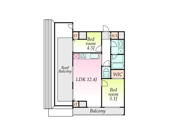 中野区本町6丁目中古マンション（間取）