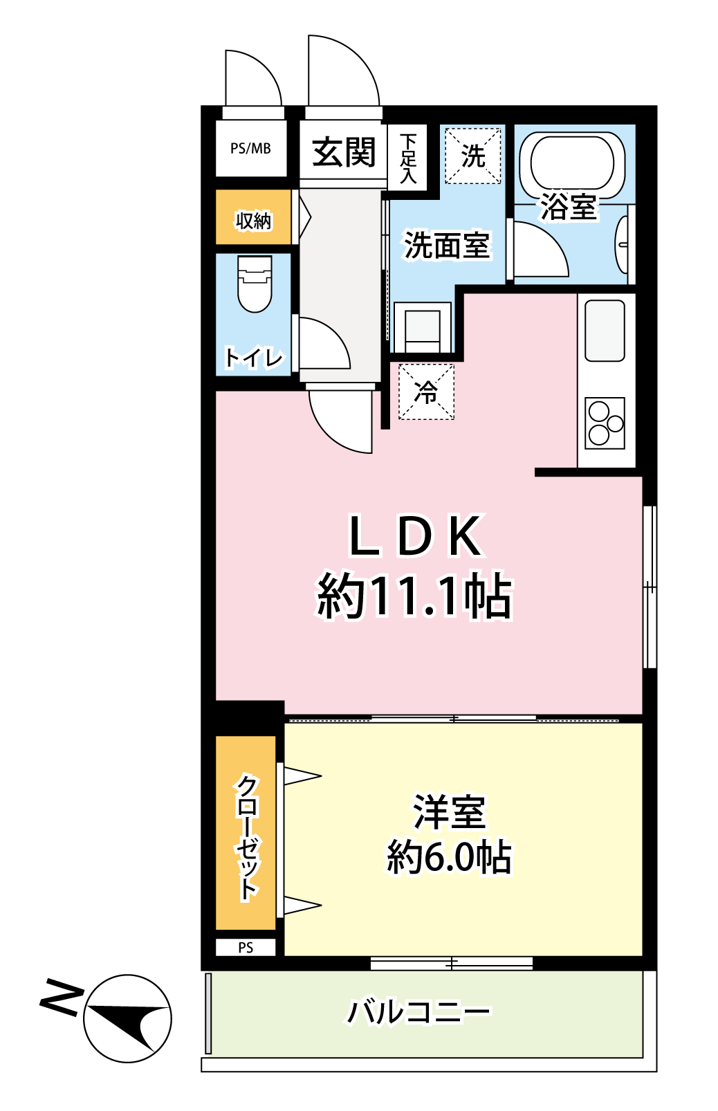 杉並区阿佐谷南1丁目☆中古マンション（間取り図）