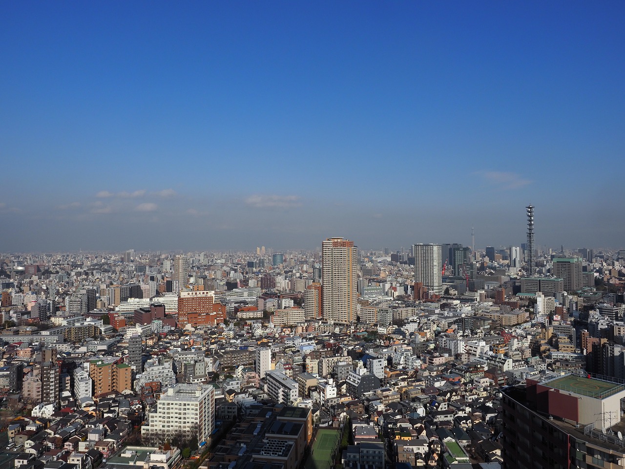 新宿区富久町　中古マンション　富久クロスコンフォートタワー　眺望