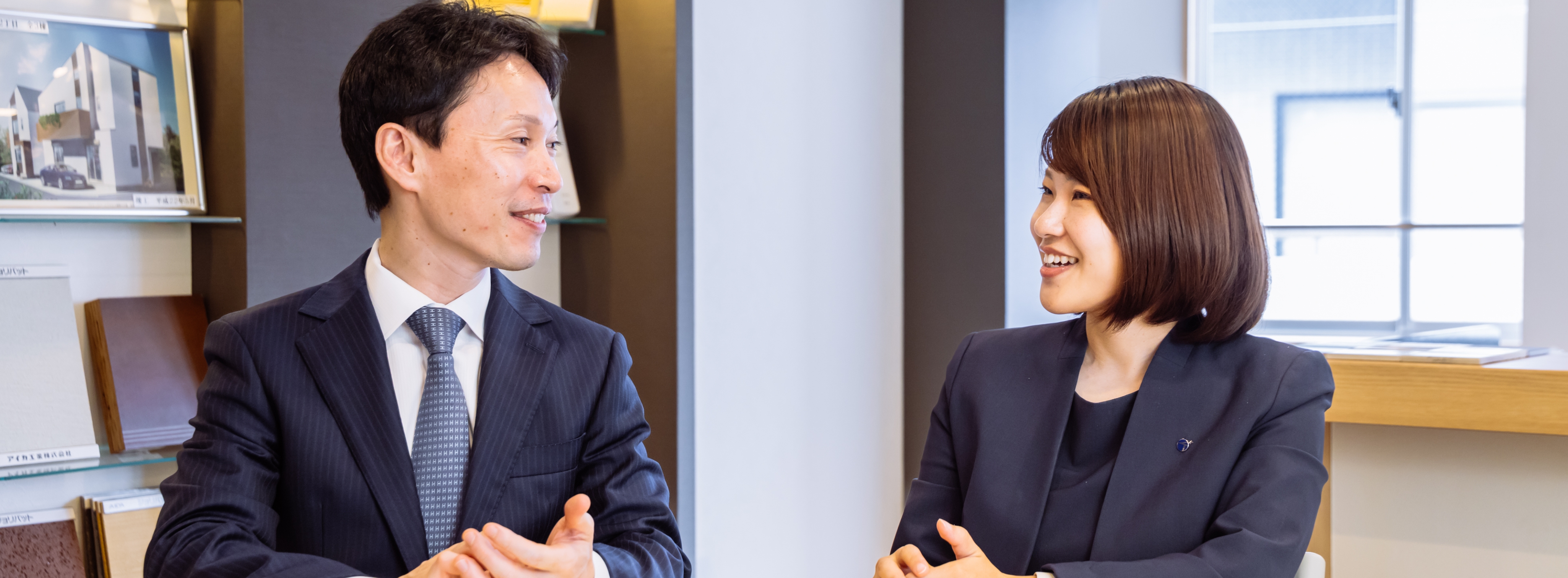 インタビュー中の画像