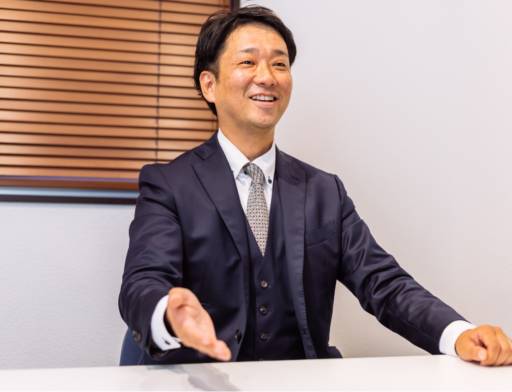 インタビュー中の画像