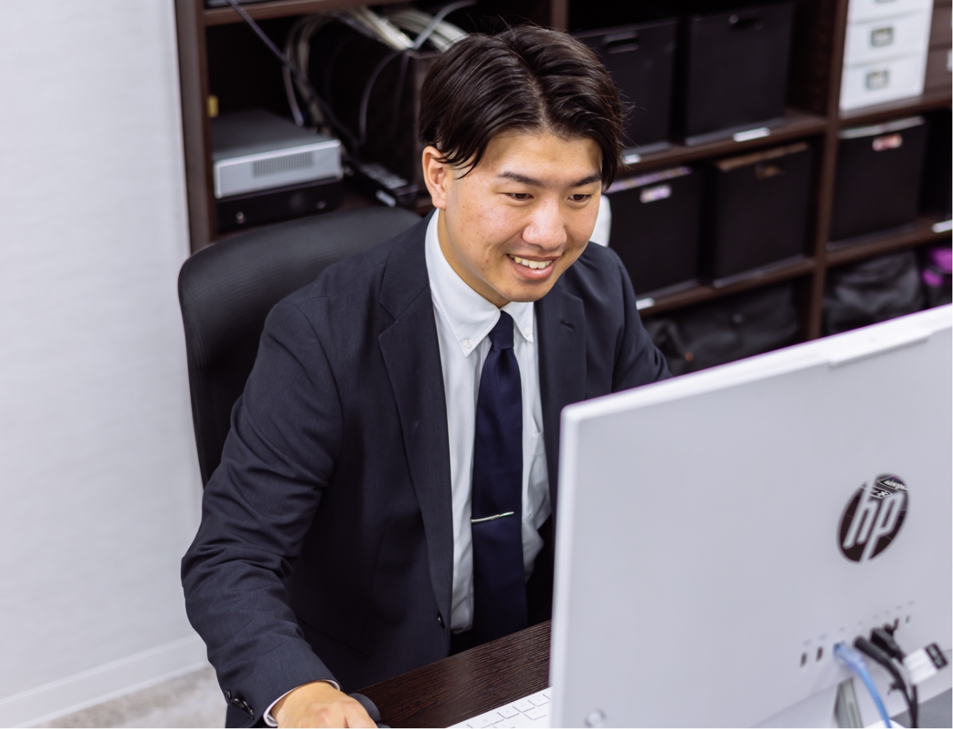 インタビュー中の画像