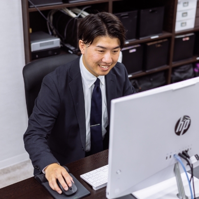 インタビュー中の画像